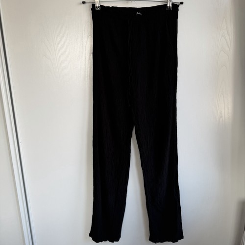 Zara black textured plissé - black,