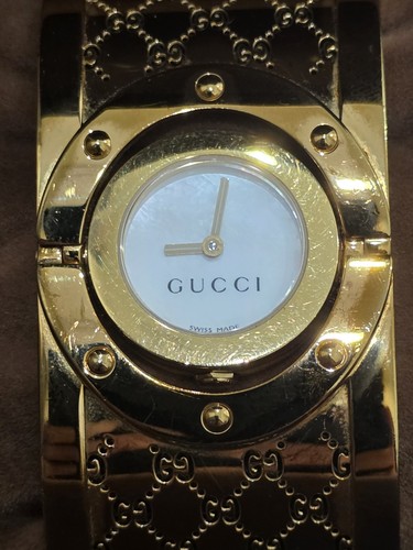 Gucci twirl gold tone new - gold,