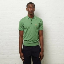 Gabicci V54GK04 Jackson Short Sleeve Knit Polo Verde Size L BNWT