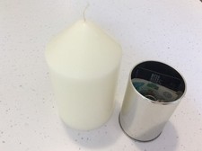 Real Candle Secret Hidden Storage Safe Can Metal Valuables  Money Compartment