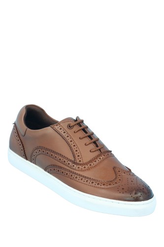 Mens leather brogue - leather,