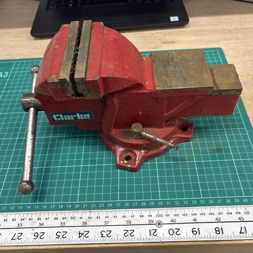 Clarke bench vice with - clarke, 4”