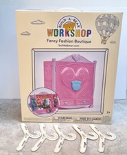 Build A Bear Wordrobe Pink Fancy Fashion Boutique Unopend NEW Gift & 10 Hangers