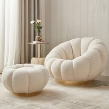 Boucle chair accent armchair