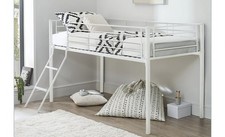 White Mid Sleeper Bed Frames X 2