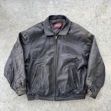 Vintage Leather Bomber Jacket
