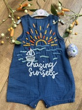 Hand Embroidered Boy Romper