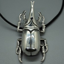 Scarab Beetle Pendant .925