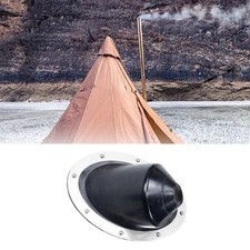 Tent Stove Jack Premium Fireproof Protection Ring for Yurt Log Cabin Garage