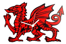 Welsh Dragon Clock - Welsh