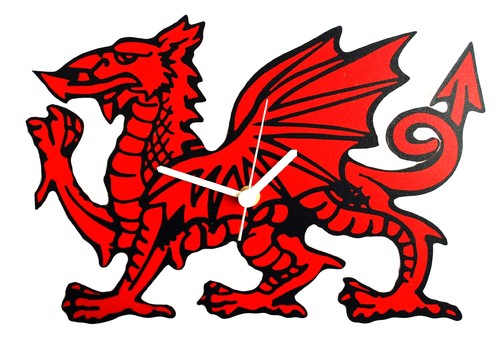 Welsh dragon clock - -,