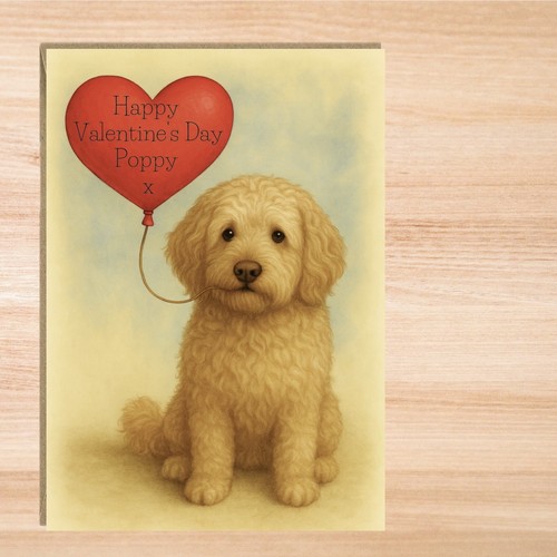 Personalised labradoodle dog - labradoodle,