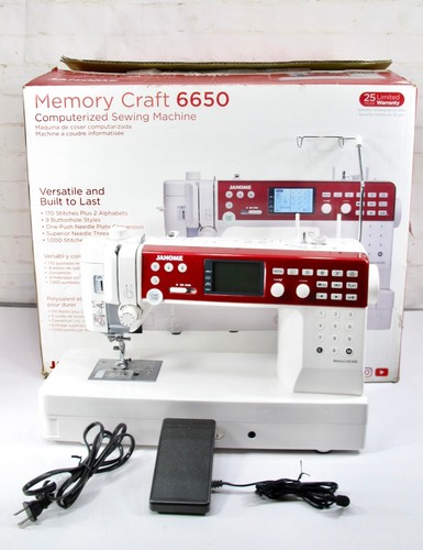 Janome memory craft 6650 - craft,