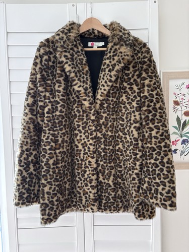 Boden leopard print faux fur - boden,