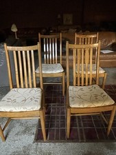 Ercol Windsor Dining Chairs Set of 5 Solid Elm & Beech Vintage UK Made
