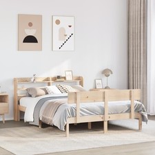 Bed frame solid pinewood