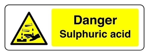 Danger sulphuric acid safety - -,