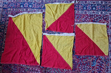 Vintage Ship Signalling Semaphore Flags - Maritime, Nautical - Naval / Navy?