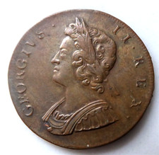 1729 GEORGE II COPPER HALF