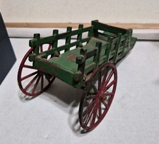 Antique Cast Iron Green Wagon