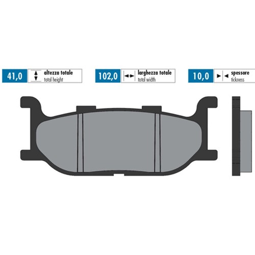 Brake pads polini original - pads,