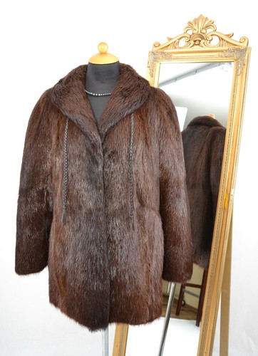 Us1861 real nutria fur jacket - nutria,
