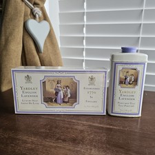 Vintage Yardley English Lavender 3 x 100g Soaps & Talc Unused & Sealed England