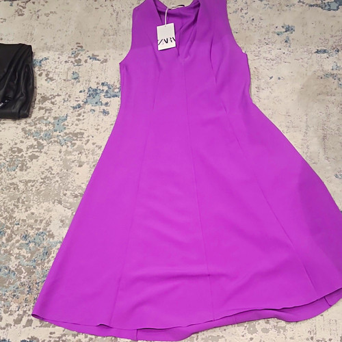 Zara purple line long - zara, a-line