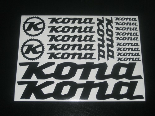 Kona cycling decals stickers - kona,