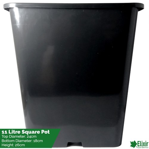 Square plant pot - square,