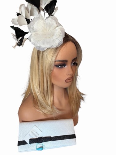 White fascinator and - white,