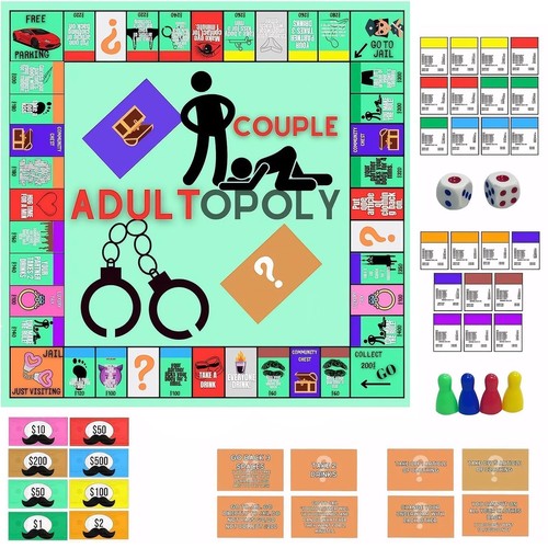 Adultopoly board game for - board,