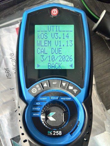 Kane 258 flue - gas, analyser