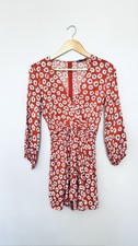 Zara Red/orange Floral Print