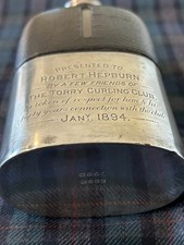 A Stunning EPNS Curling Stone