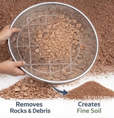 Sieve riddle garden - sieve,