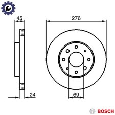 2x BRAKE DISC 0 986 479 140