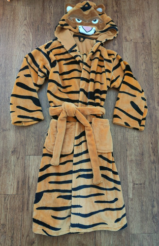 Tiger fleece hooded - tiger,
