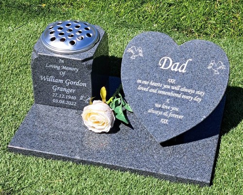 Heart memorial stone - heart,