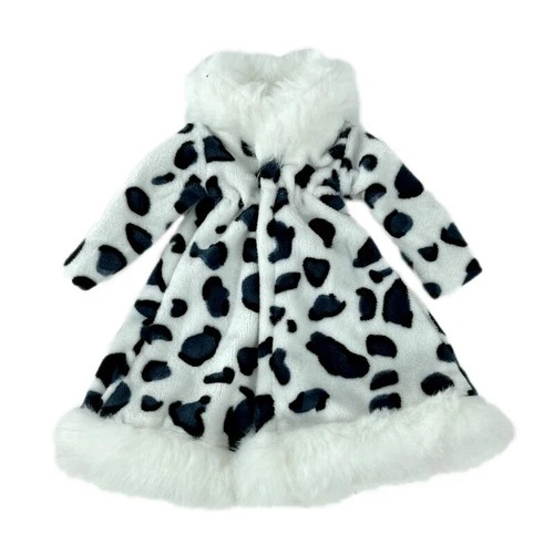 Black white leopard clothes - white,