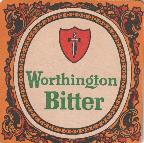 Beer mat worthington brewery - -,