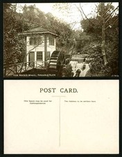 Isle of Man Old Postcard Groudle Glen Falls Water Wheel