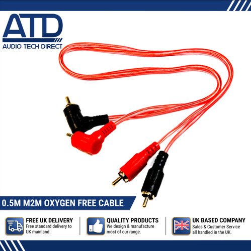Rca phono cable gold - cable, plated