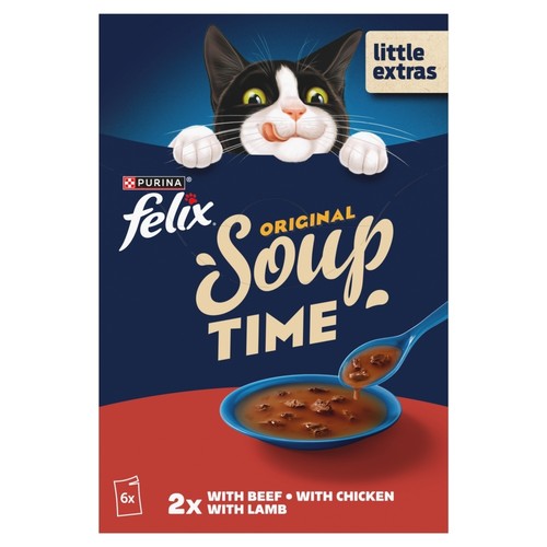 Felix soup cat food cats - felix,