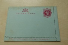Rare Queen Victoria 1d One Penny Letter Card Unused Victorian Postal Stationery