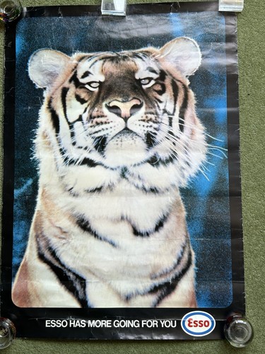 Vintage 1975 esso tiger poster - esso,