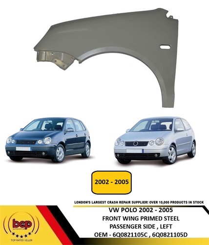 Polo 2002 2005 front wing - vw,
