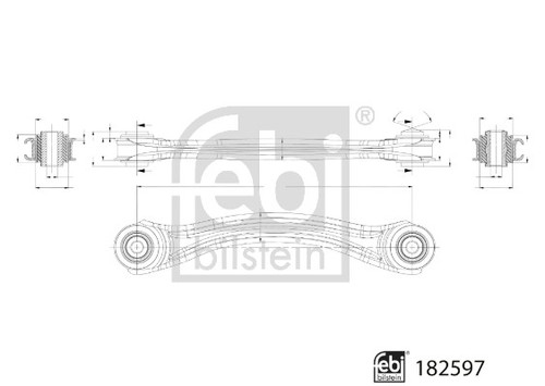 Fits febi 182597 - fits, swingarm