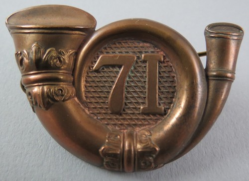 Brass glengarry badge 71st - glengarry,
