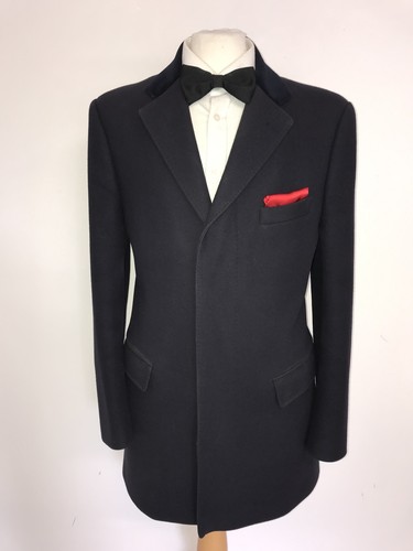 Crombie mens navy - navy, wool